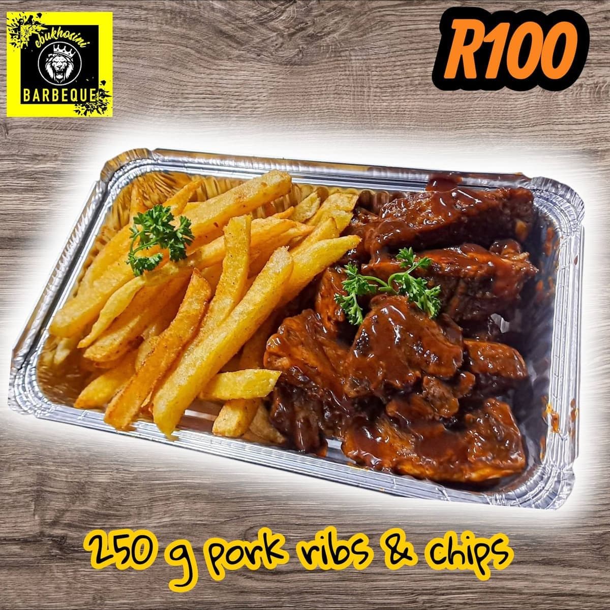 Pork ribs & chips
