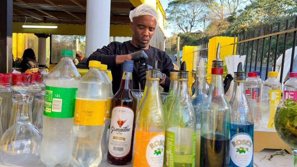 Behind the bar